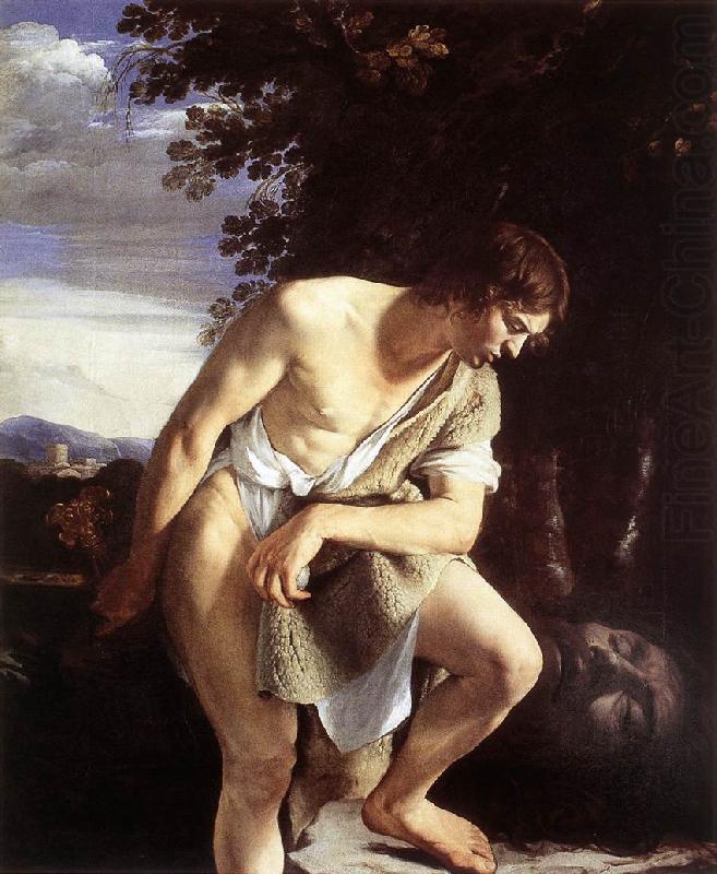 David Contemplating the Head of Goliath fh, GENTILESCHI, Orazio